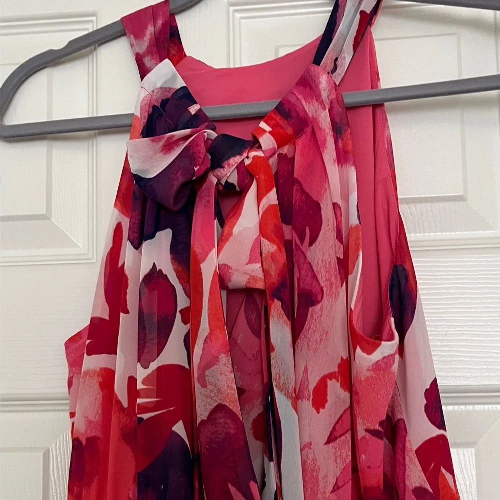 Eliza J Vibrant Floral Maxi Dress in Pink and Purple - Picture 3 of 5